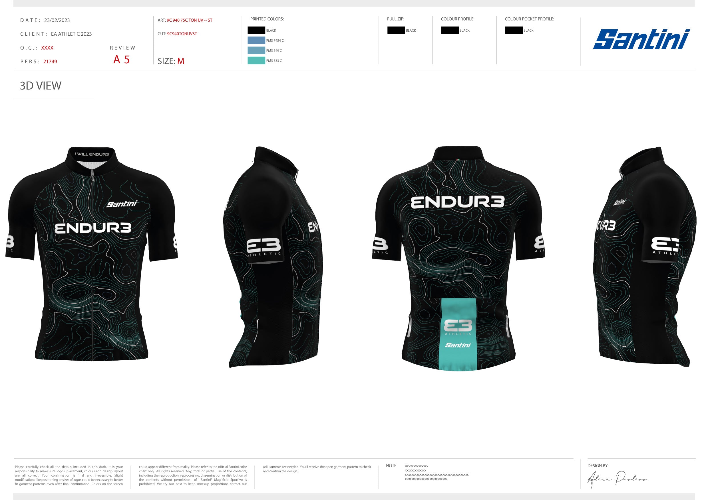 E3 Jersey Topo Black